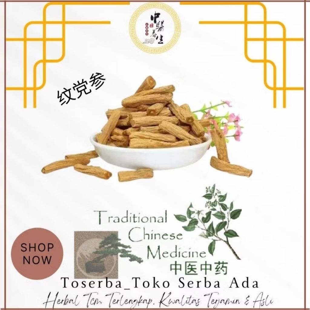 

100gr Herbal Wen Dang Shen No 3 Jaminan Premium Grade DangSam Radix Codonopsis