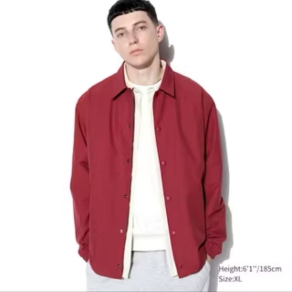 Jaket Coach Uniqlo Red