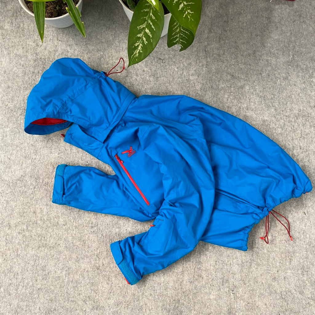 jacket snowboard tebal outdoor gorpcore biru like new