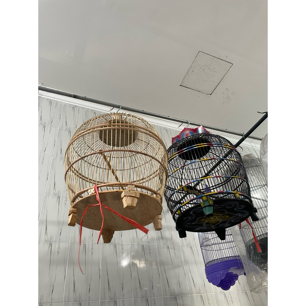 SANGKAR PENDEK BURUNG PERKUTUT KURUNG PENDEK BURUNG PERKUTUT BAHAN KAYU