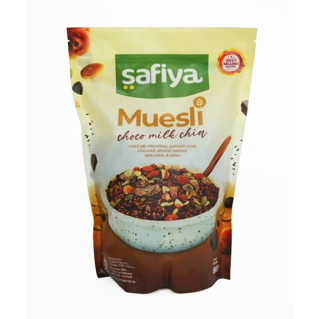 

PROMO NEW PRODUCT MUESLI Choco Milk Chia, yoghurt berry dan original by safiya. sereal sehat , diet alami, buah kering dan biji-bijian