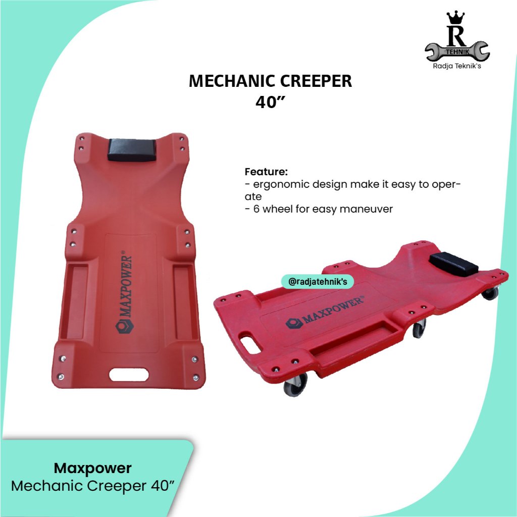 MAXPOWER Mechanic Creeper  Mechanic Creeper 40"   Alat Kerja Mekanik 40 Inch  Hand Tools Maxpower