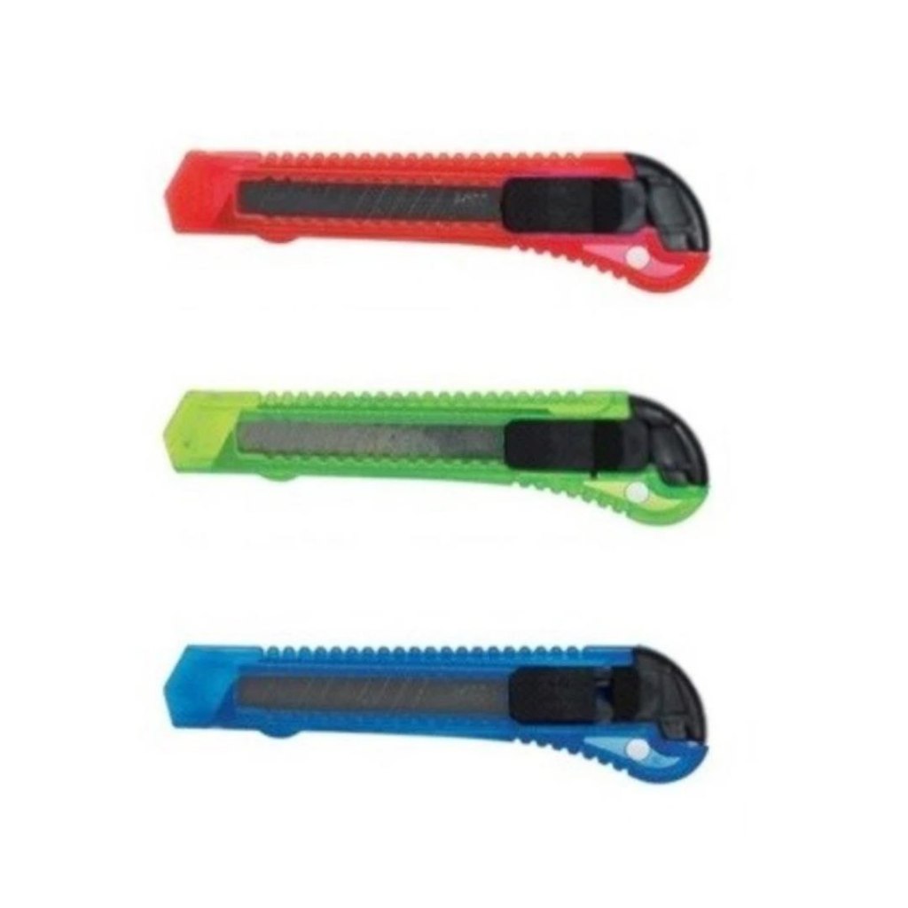 

Pisau Cutter Besar Transparan 18mm - Alat Potong Kertas Super Tajam - Warna Beragam - Ungu