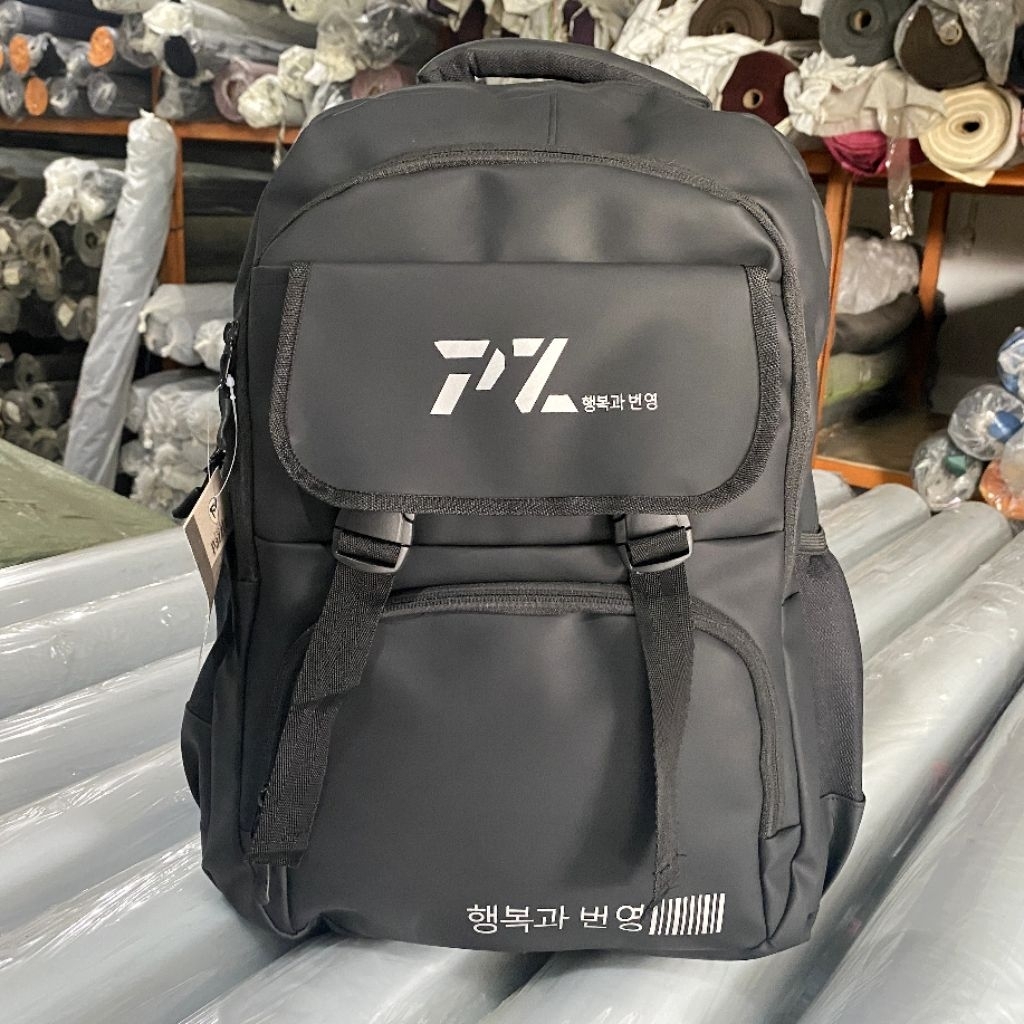 PZ Ransel Sekolah Tas Laptop Kerja Premium Karet TTP ATS