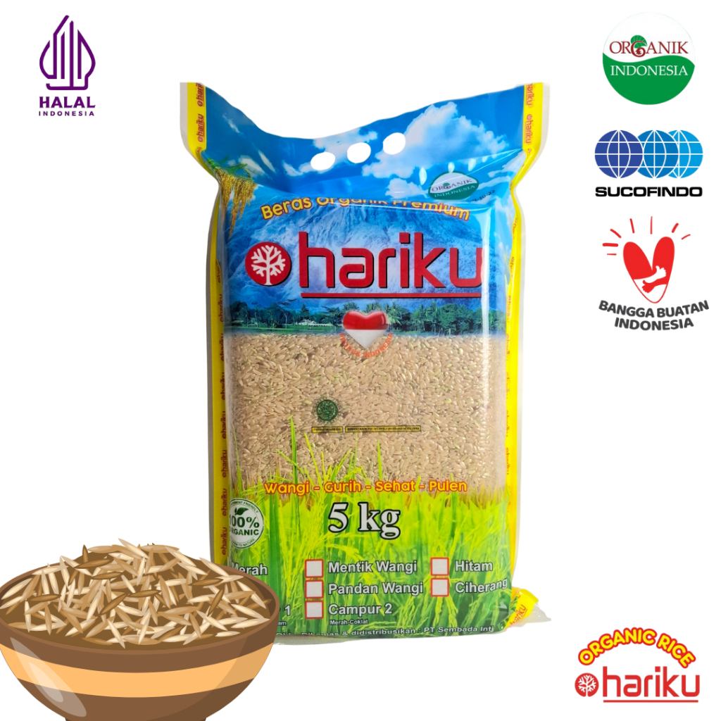 

HARIKU Beras Organik Coklat 5 Kg