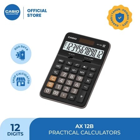 

CASIO AX-12B - Kalkulator Toko/Dagang - Standard - 12 digit