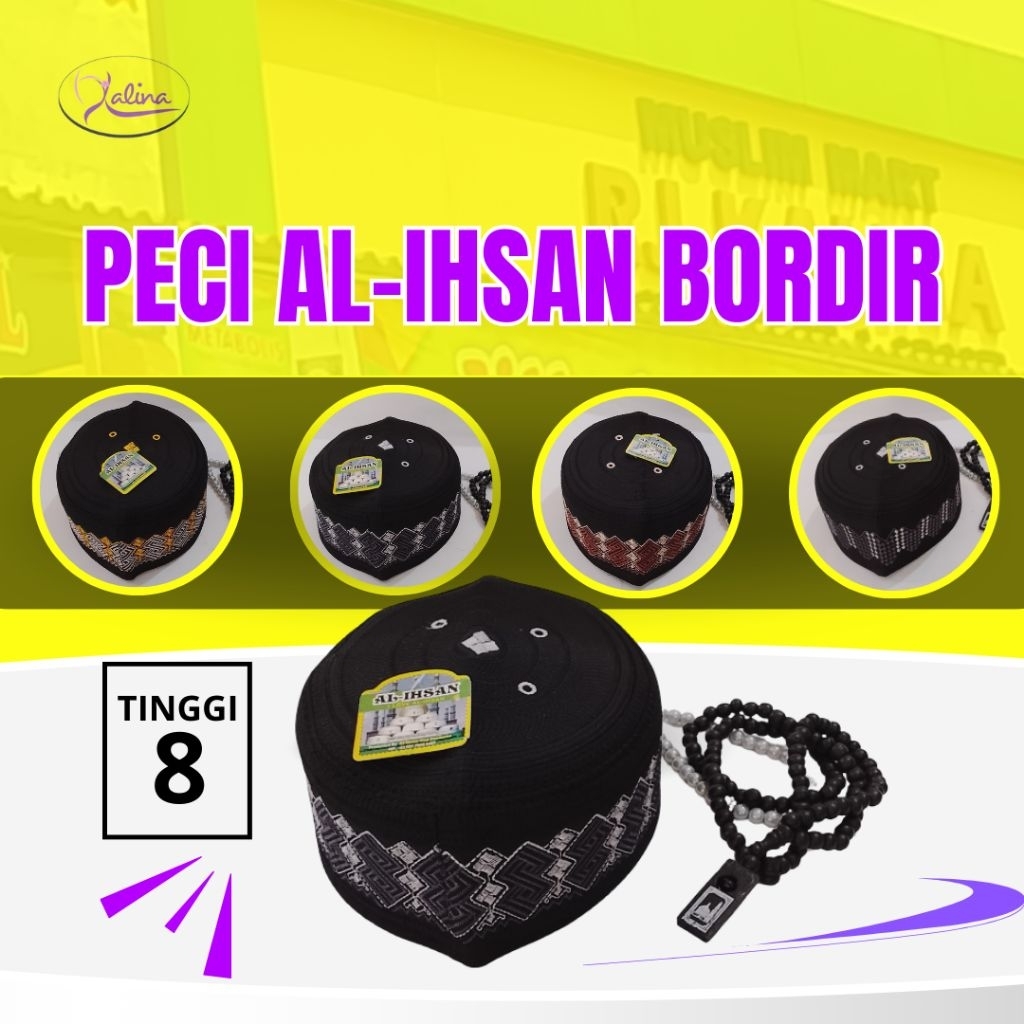 Peci Al Ihsan Bordir