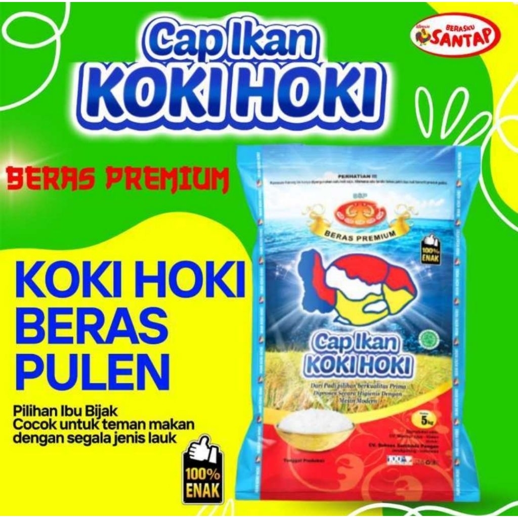 

Cap Ikan Koki Hoki Beras Premium 5 Kg