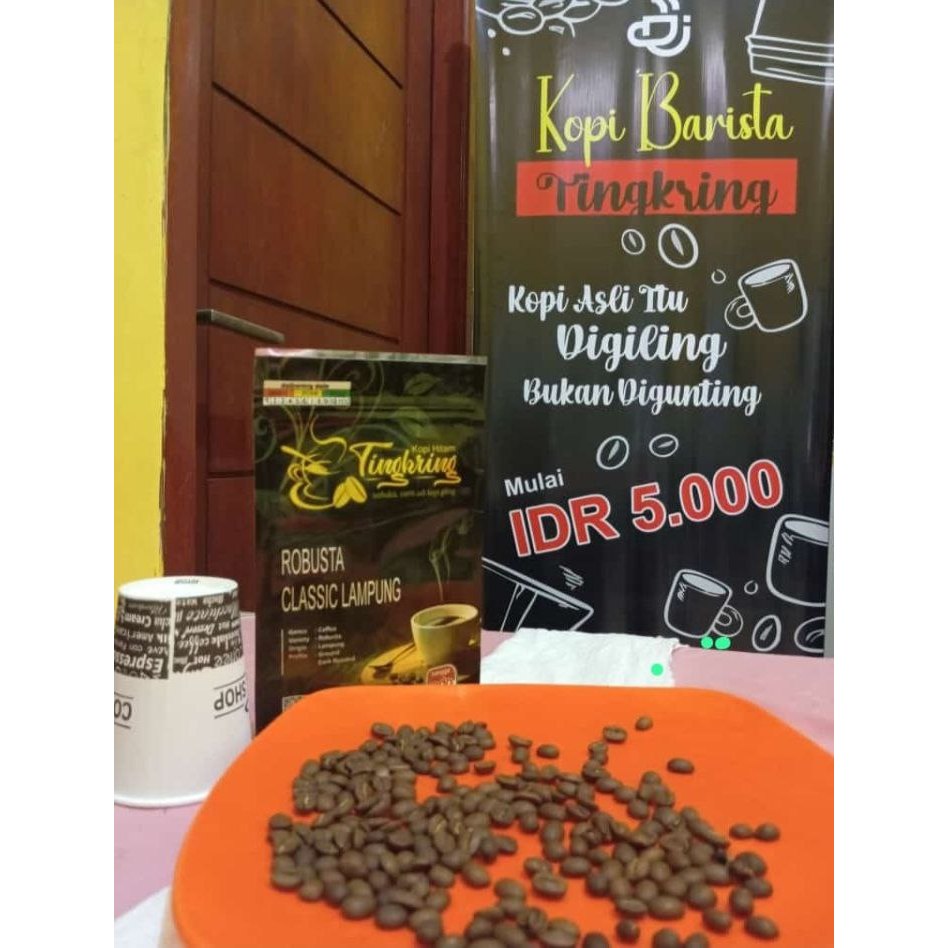 

PROMO Kopi Rabusta Classic Lampung 100% Asli Kopi Giling Aroma Fresh 150gr