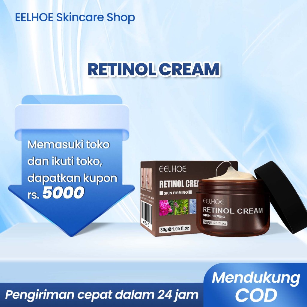 EELHOE retinol cream anti aging 30g retinol cream Retinol Skin Cream Whitening Brightening Moisturiz