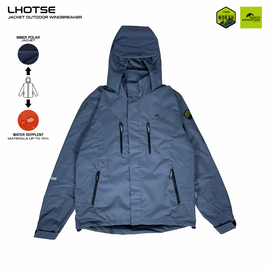 North Adventure - Jacket Parasut Outdoor Waterproof Windbreaker - Lhotse.01