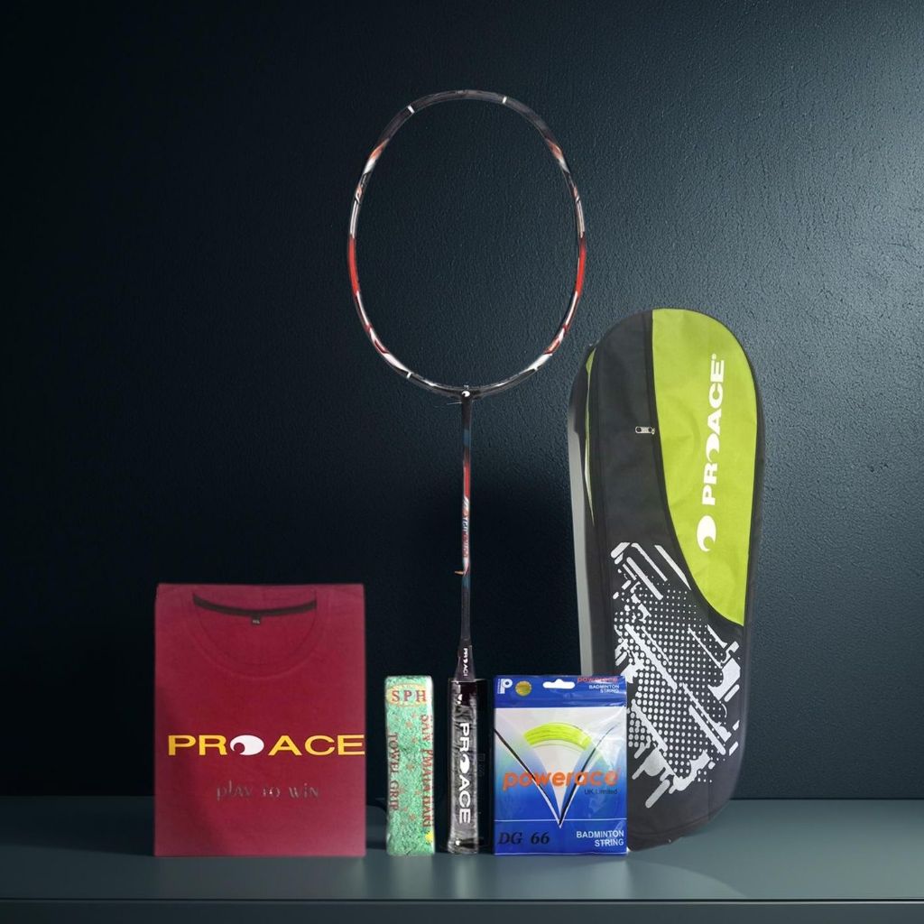 ProAce TGR 1100 Bonus Komplit Raket Badminton Raket Pro Ace TGR 1100
