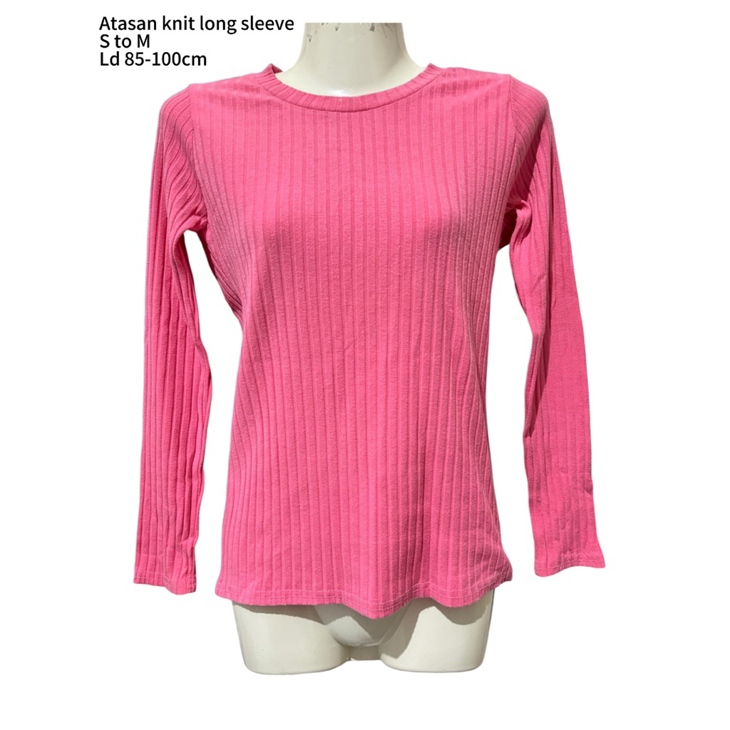 ATASAN LENGAN PANJANG BAJU KNIT/RAJUT/MANSET TERMURAH