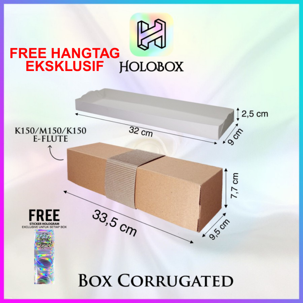 

Box/Dus/Kotak Polos/Packaging/Cake/Bolu/Serbaguna Uk.33.5x9.5x7.7 - A1-10