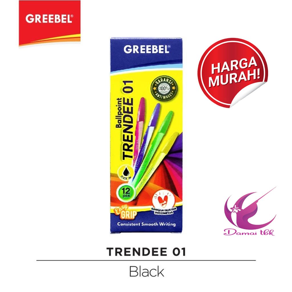 

(1 Pak Isi 12 PCs) Pulpen Murah Bolpenku/Stark/Esco/Aero/TRENDEE Bolpen Murah Merk Random