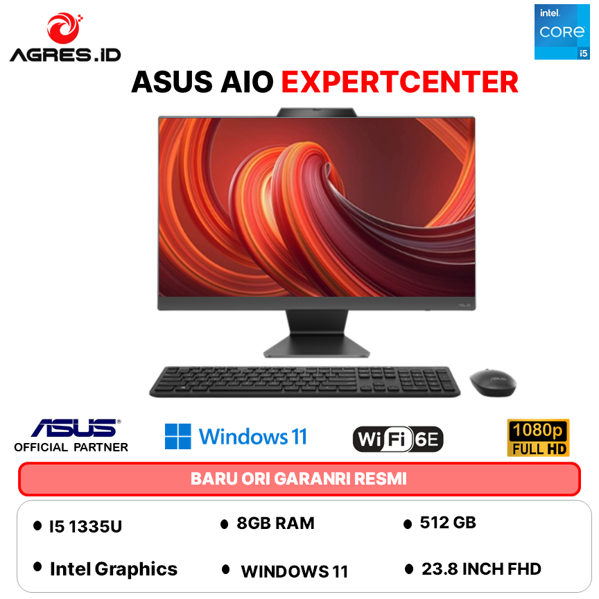ASUS EXPERTCENTER AIO EG3408WVAK I5 1335 8GB 512GB W11 23.8FHD -BPC585W