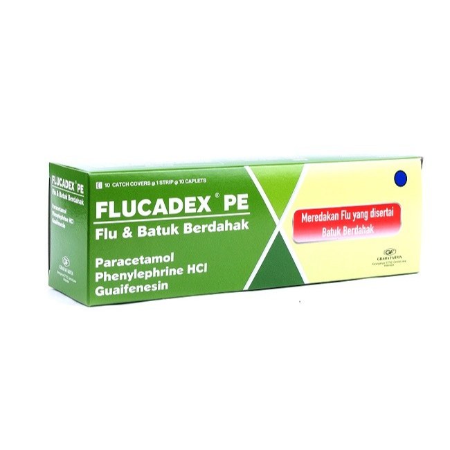 FLUCADEX PE Strip 10 Tablet - Obat Demam Batuk Tidak Berdahak Pilek Flu Batuk Kering