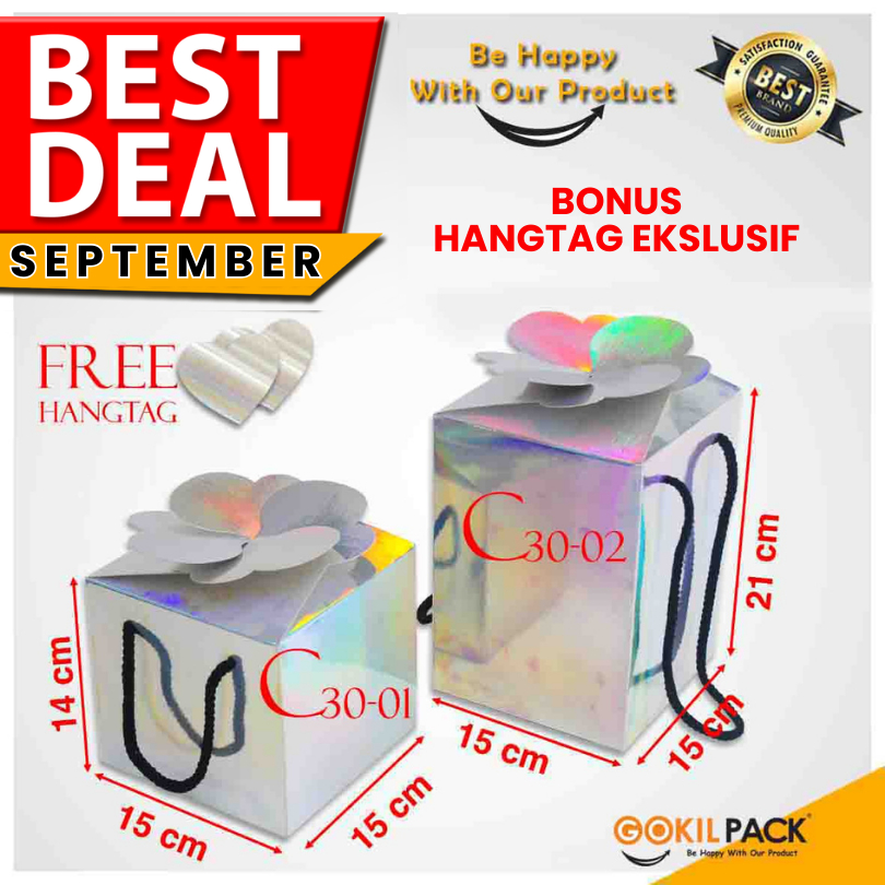 

Kotak Toples|Kue|Hampers|Kado|Gift|Dus|Box|Packaging|500gr|Jar|C30