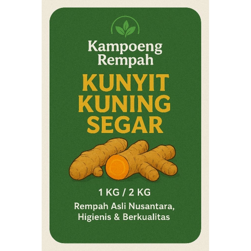 

kunyit Kuning Segar 2Kg Murah| Langsung dari Petani Wonogiri- Bisa untuk Jamu, Bumbu Masak, 100% Alami.