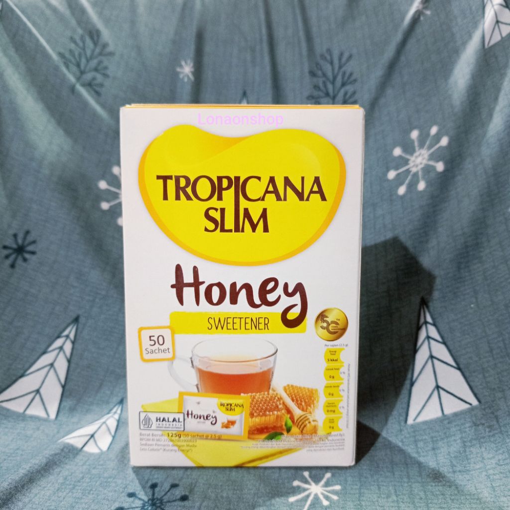 

Tropicana Slim Sweetener Honey 50 sachet X 2.5gr / 125 gr| Pemanis untuk Bantu Batasi Gula