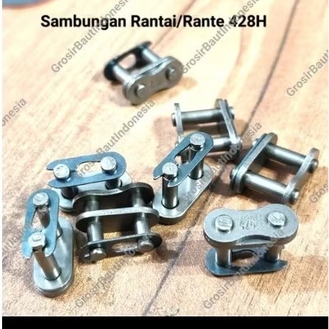 (10pcs) Sambungan Rantai Rante 428H / Sambungan Rantai Rante Motor / Rantai Motor 428H