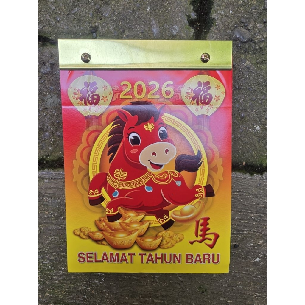 

kalender 2026 harian sedang sobek 2026 ukuran 12,5 x 17,5 cm indo