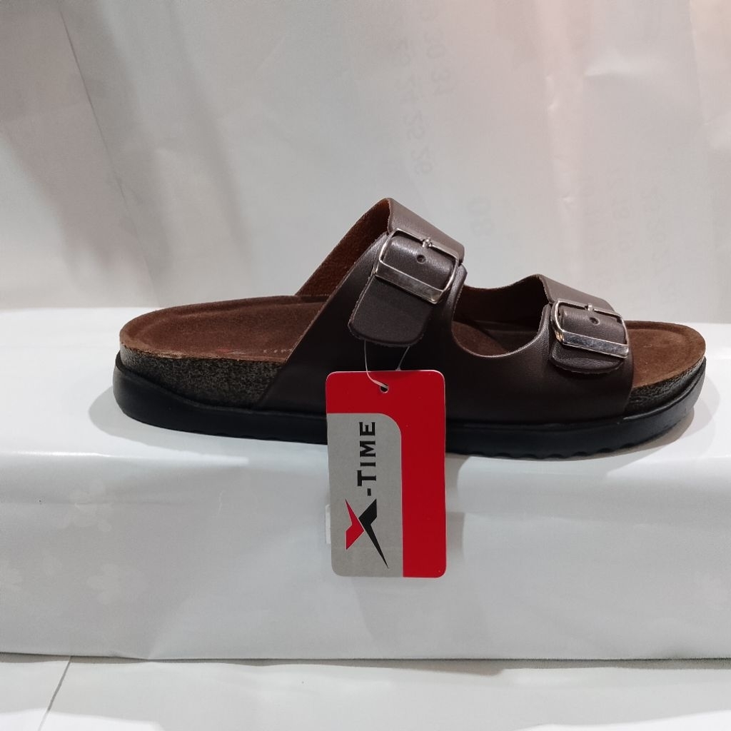 Sandal Pria X-TIME Kulit Premium – Nyaman, Kuat & Stylish