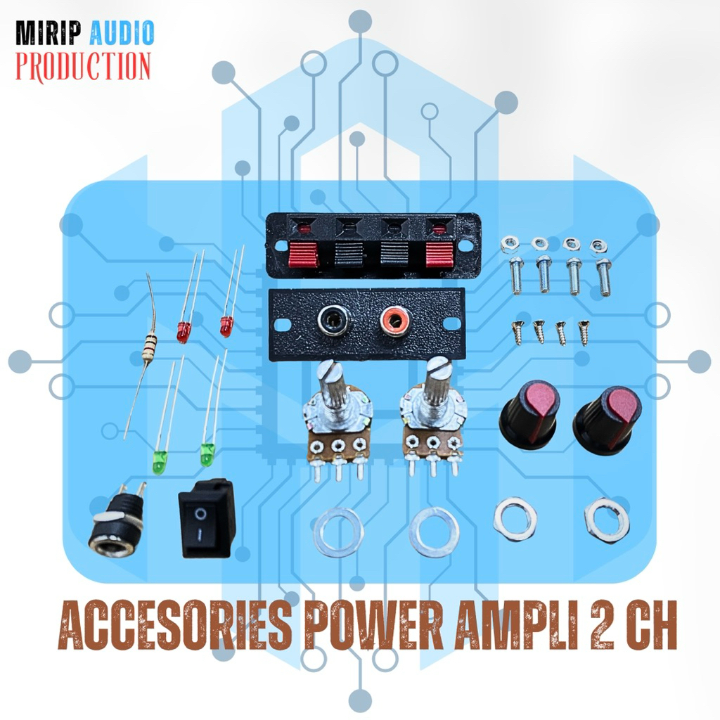 Assesoris Miniatur Power Ampli 2 CH dan 4 CH