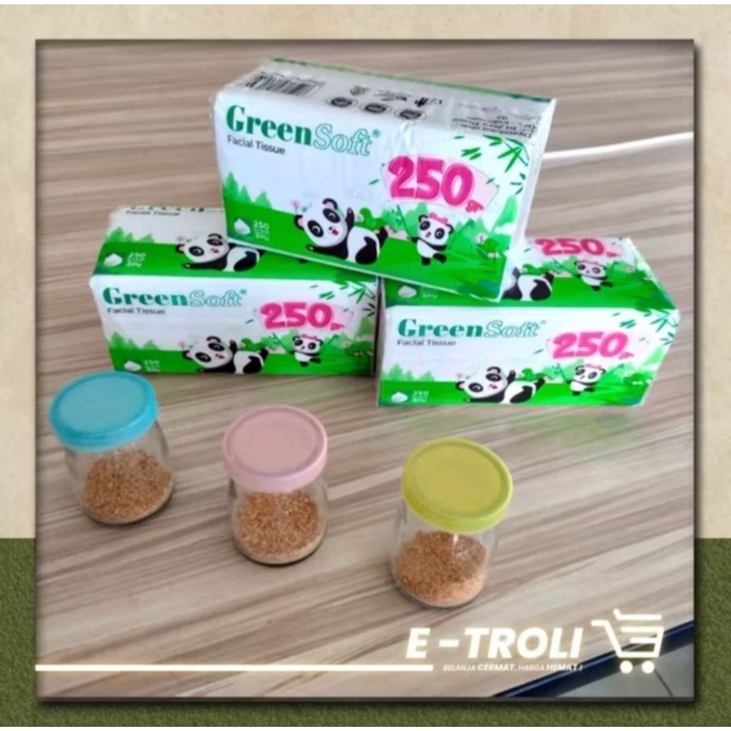 [GROSIR TISU] TISU GREEN SOFT 250 GRAM GROSIR ( 3 PACK, 6 PACK & 10 PACK ) | TISU MURAH HARGA GROSIR