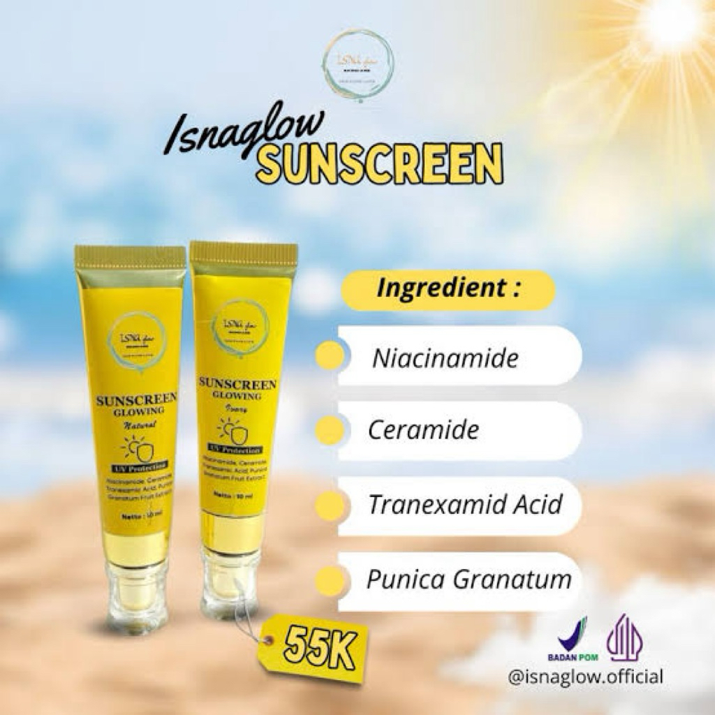 SUNSCREEN ISNA GLOW ORIGINAL 2 SHADE