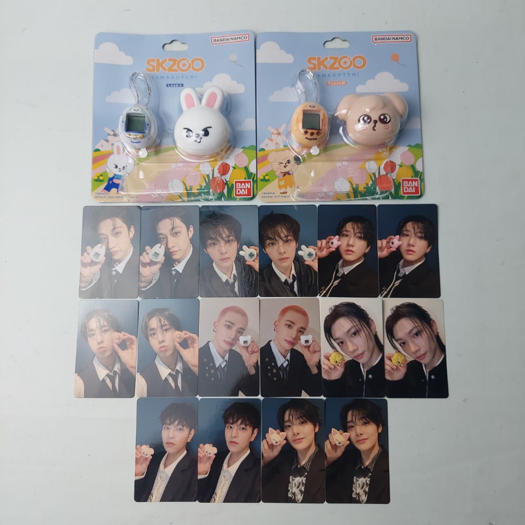 [ READY NEW OFFICIAL ] SHARING & FULLSET - SKZOO Tamagotchi and Case Set [ Wolf Chan Leebit DWAEKKI 