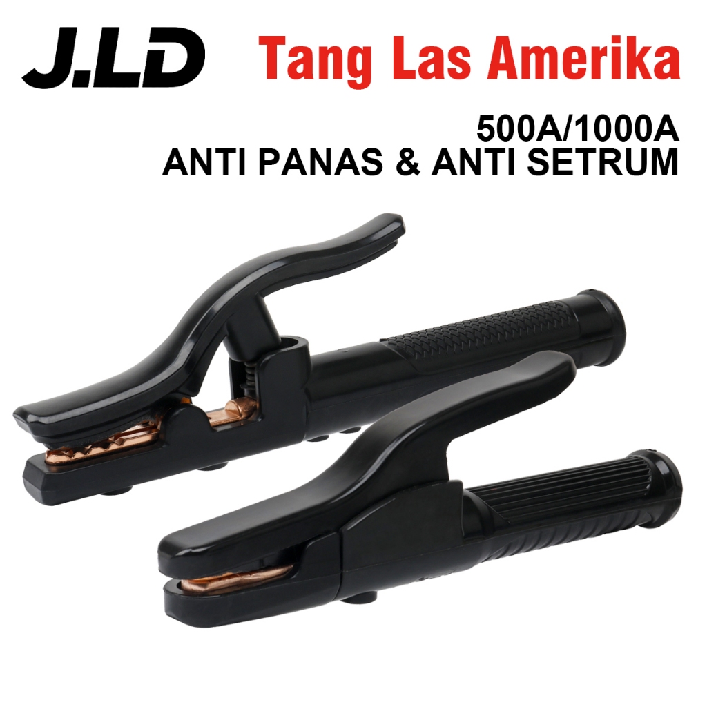 JLD Tang Las Amerika Safety 500A/1000A Tembaga Murni Tebal Arus Kuat & StabilAnti Panas, Anti Bocor 