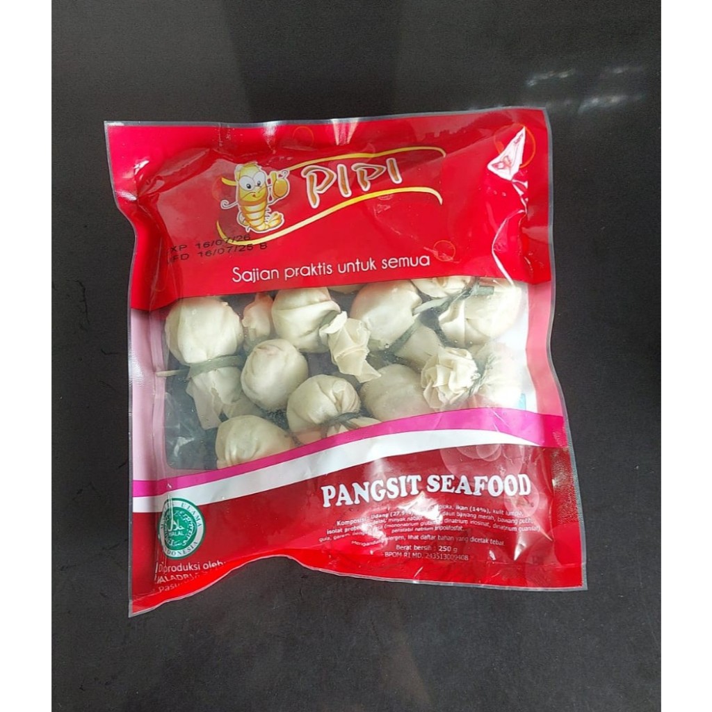 

Pipi pangsit seafood berat 250 gram