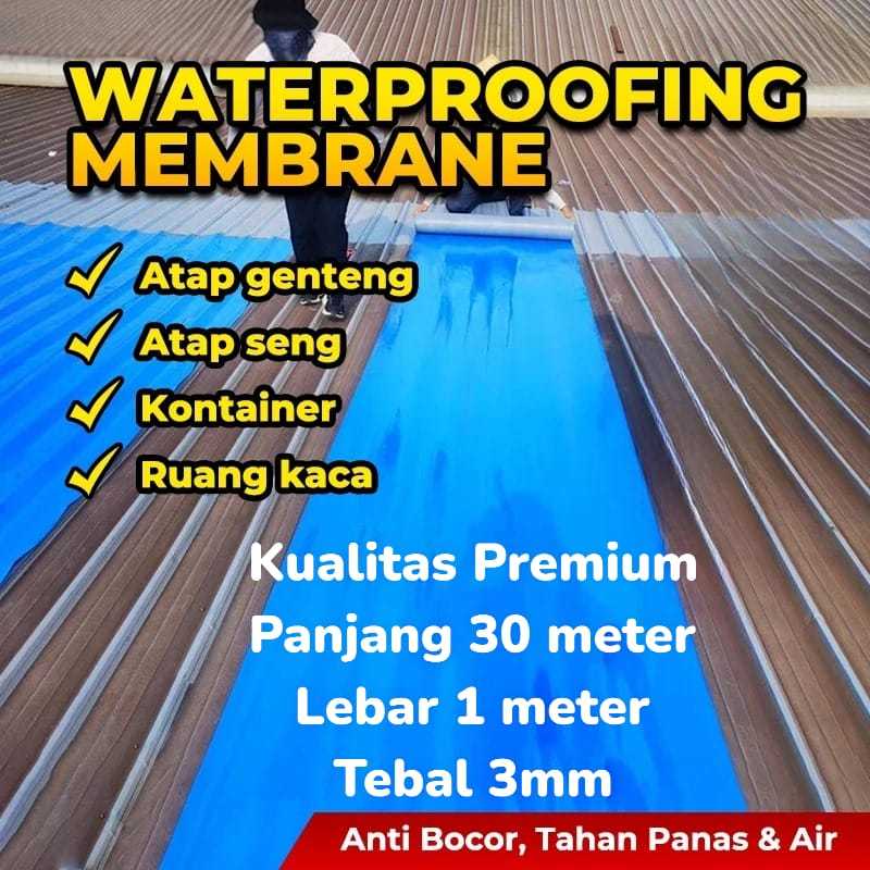 Waterproofing Waterproof Membran Membrane Lakban Tempel Anti Bocor Air Hujan Peredam Panas Suara Ber