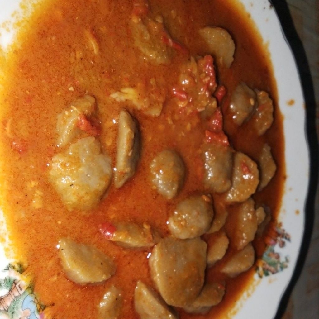 

seblak Pentol kuah pedas