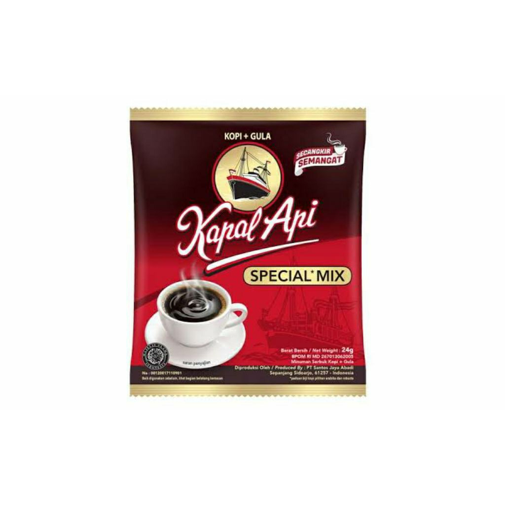 

[PROMO] Kopi Kapal Api Spesial Mix + Gula / Kopi Hitam 1 Renceng