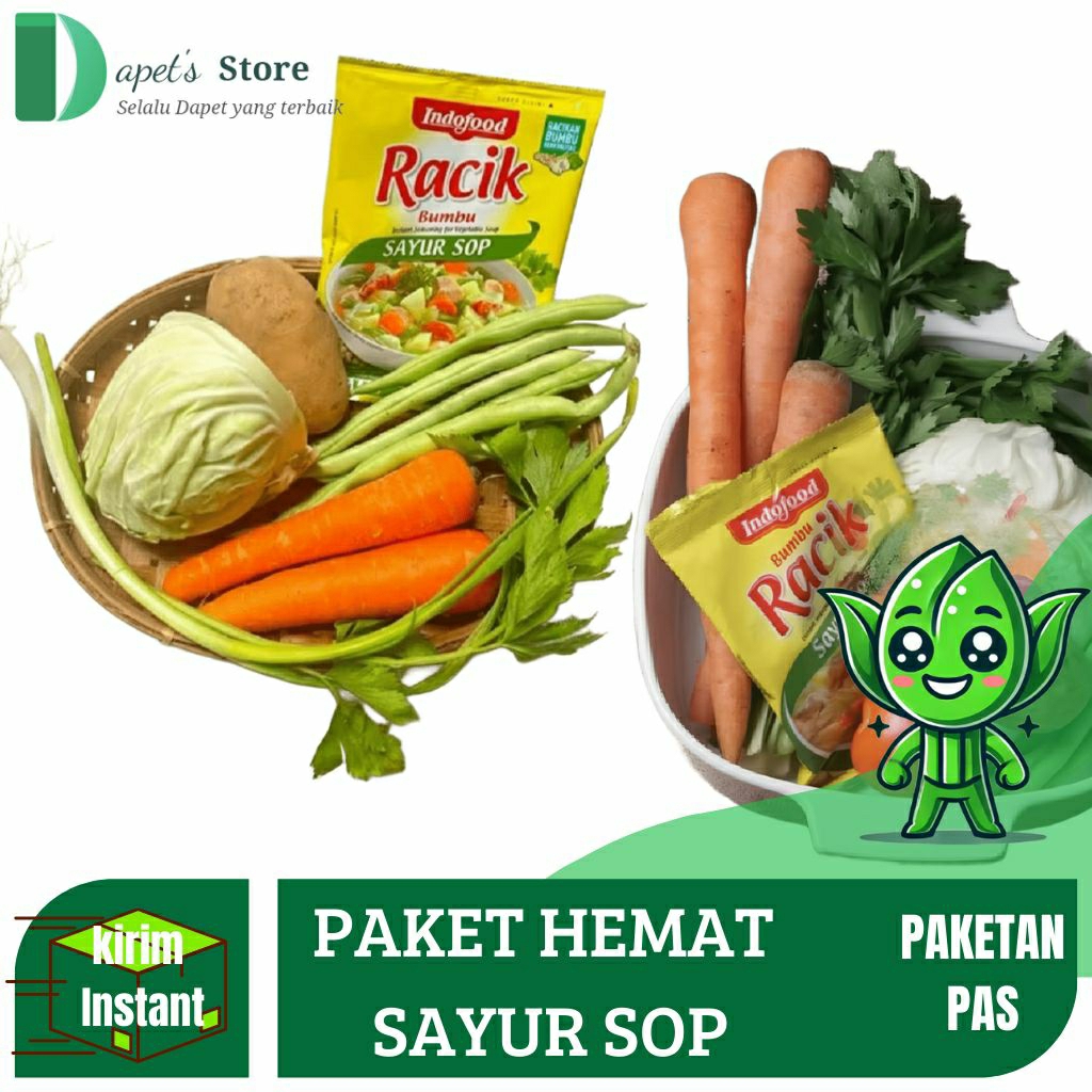 

Paket Komplit Sayur Sop Sayuran Segar Hemat 1 Pack - Dapet'S Store