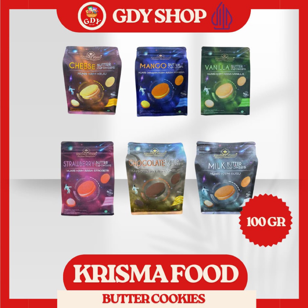 

Krisma Food Butter Cookies Galaxy 100g Butter Cookies ALL VARIANT