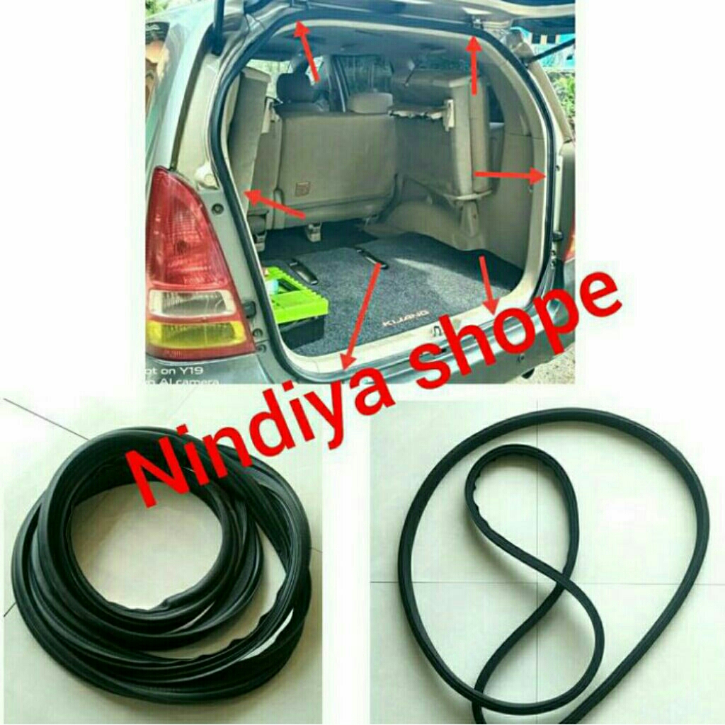 karet balon pintu bagasi innova lama 2004-2015 karet peredam bagasi innova lama