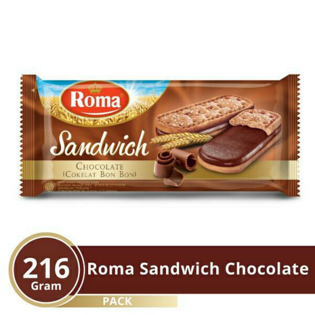 

Roma Sandwich Coklat 216 gram