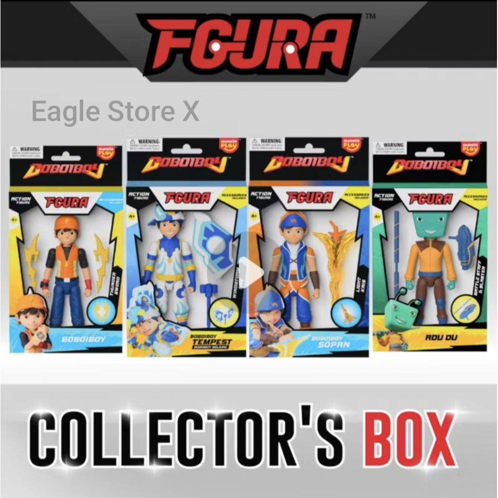 FGURA Boboiboy Sopan Petir Adudu Beliung Official Monsta