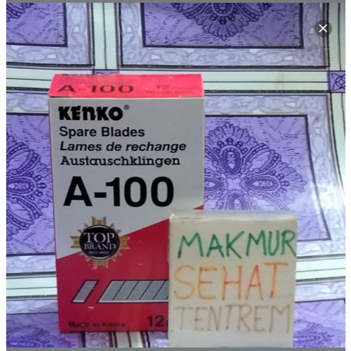 

Isi cutter / refill cutter / cutter blade kenko A100 A-100 A 100 kecil skuA240107 tube