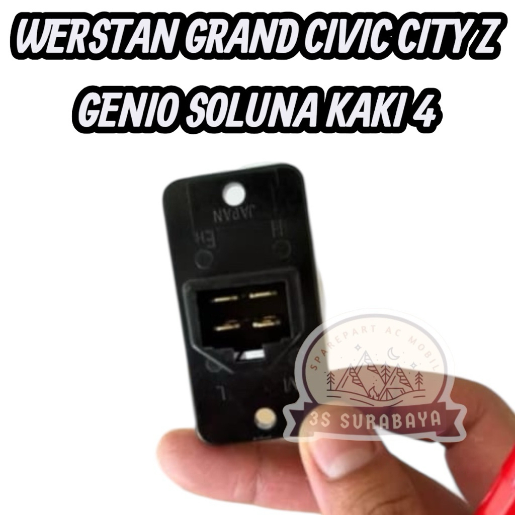 Werstand DENSO City City Z Accord Grand Civic Ferio Genio Soluna Kaki 4 Universal Resistor Blower We