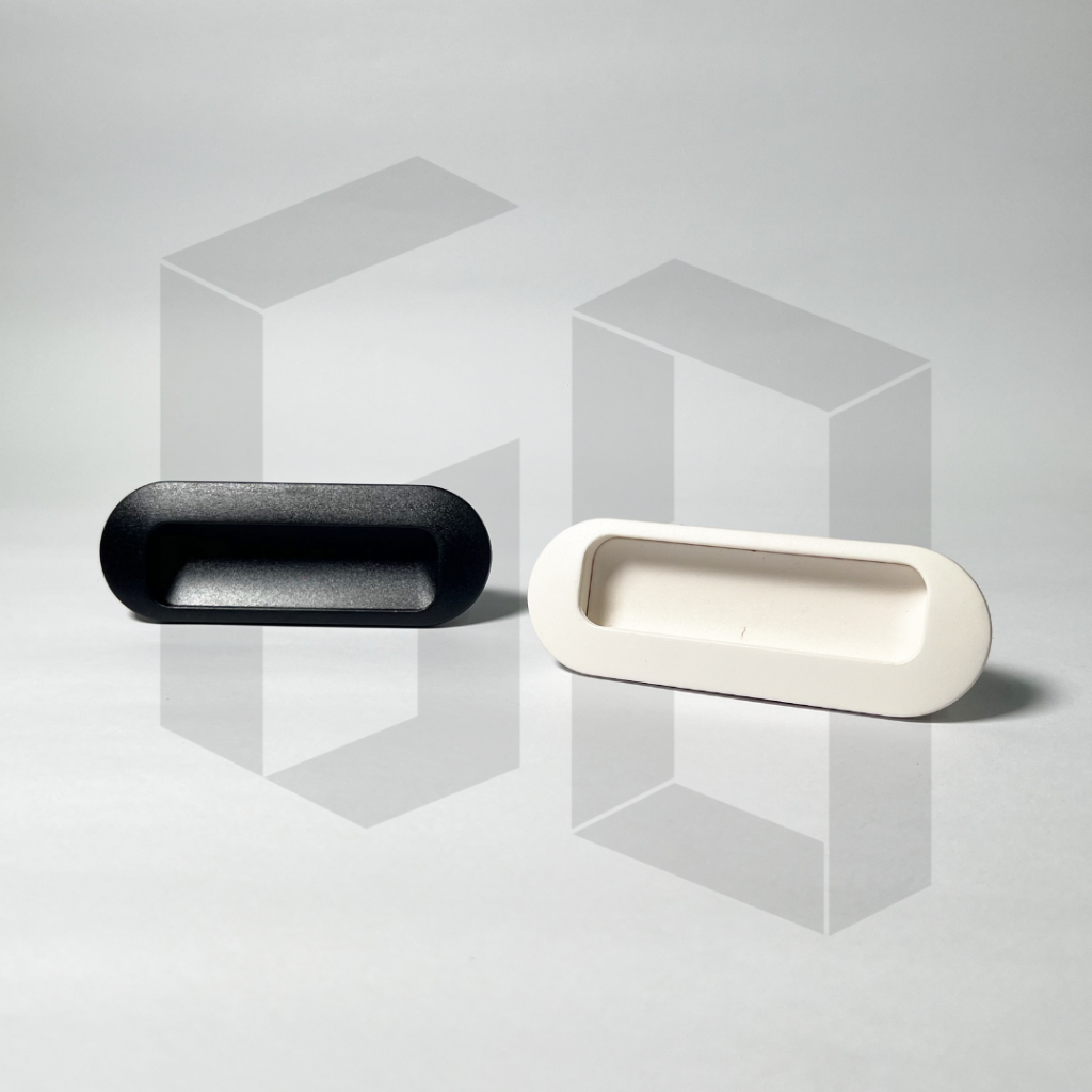 Handle Plastik Twin Gagang Pintu / Tarikan Laci / Handle Lemari Minimalis