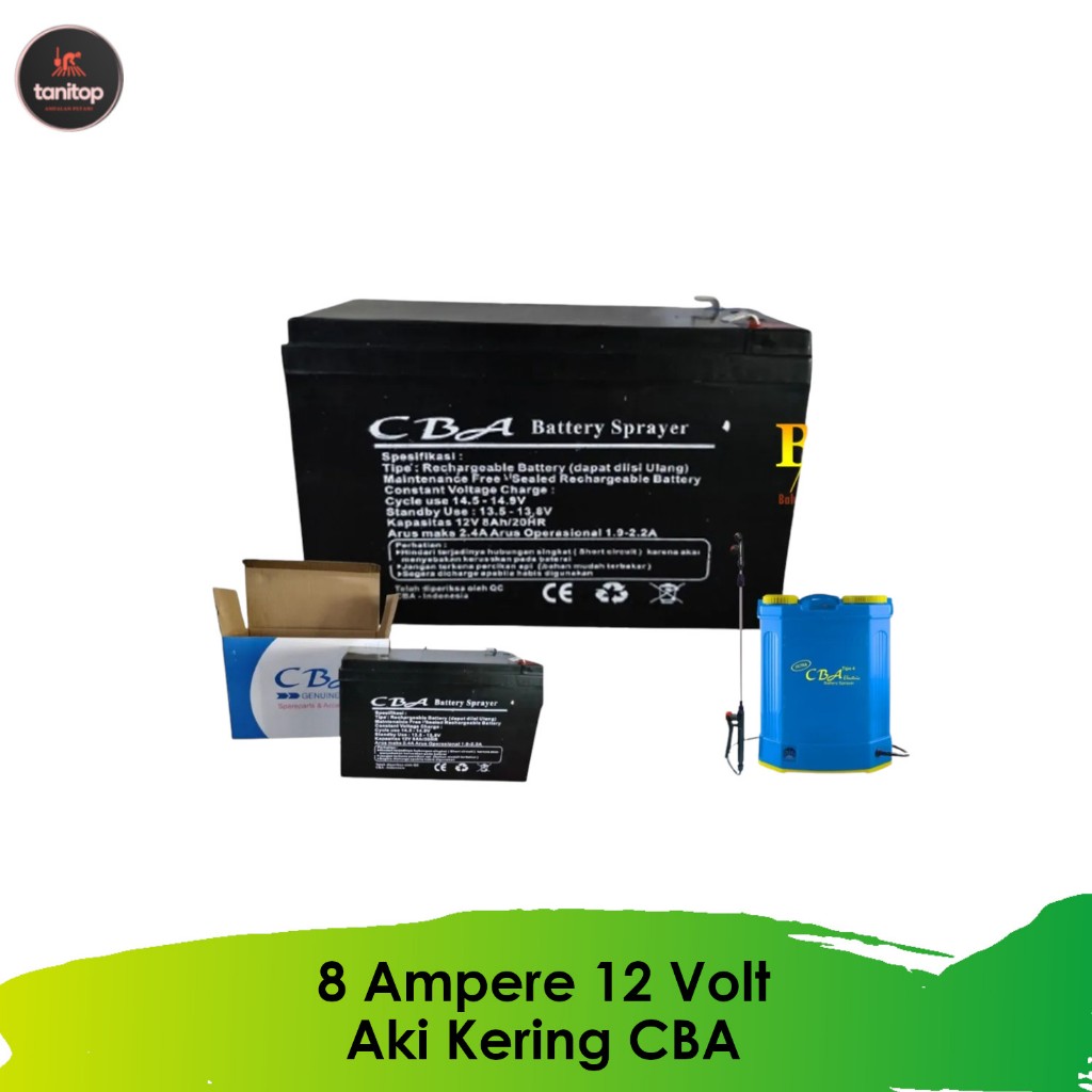 Aki Sprayer 12 Volt 8 Ampere Aki Kering Berkualitas