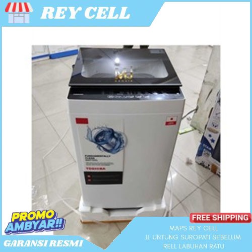 MESIN CUCI 1 TABUNG TOSHIBA AW-M 901 BN TOP LOADING 8 KG GARANSI RESMI