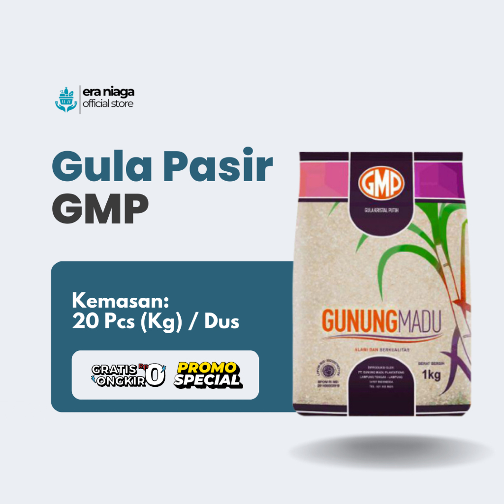 

Gula Pasir GMP Kemasan 1000gr - 1 Karton @20pcs