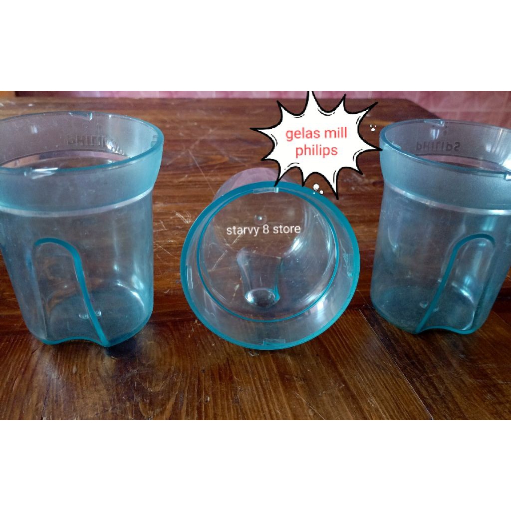 gelas mika blender philips cucina