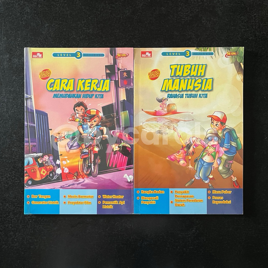 KOMIK SAINS KUARK TUBUH MANUSIA RAHASIA TUBUH KITA CARA KERJA MEMUDAHKAN HIDUP KITA LEVEL 3 KELAS 5-