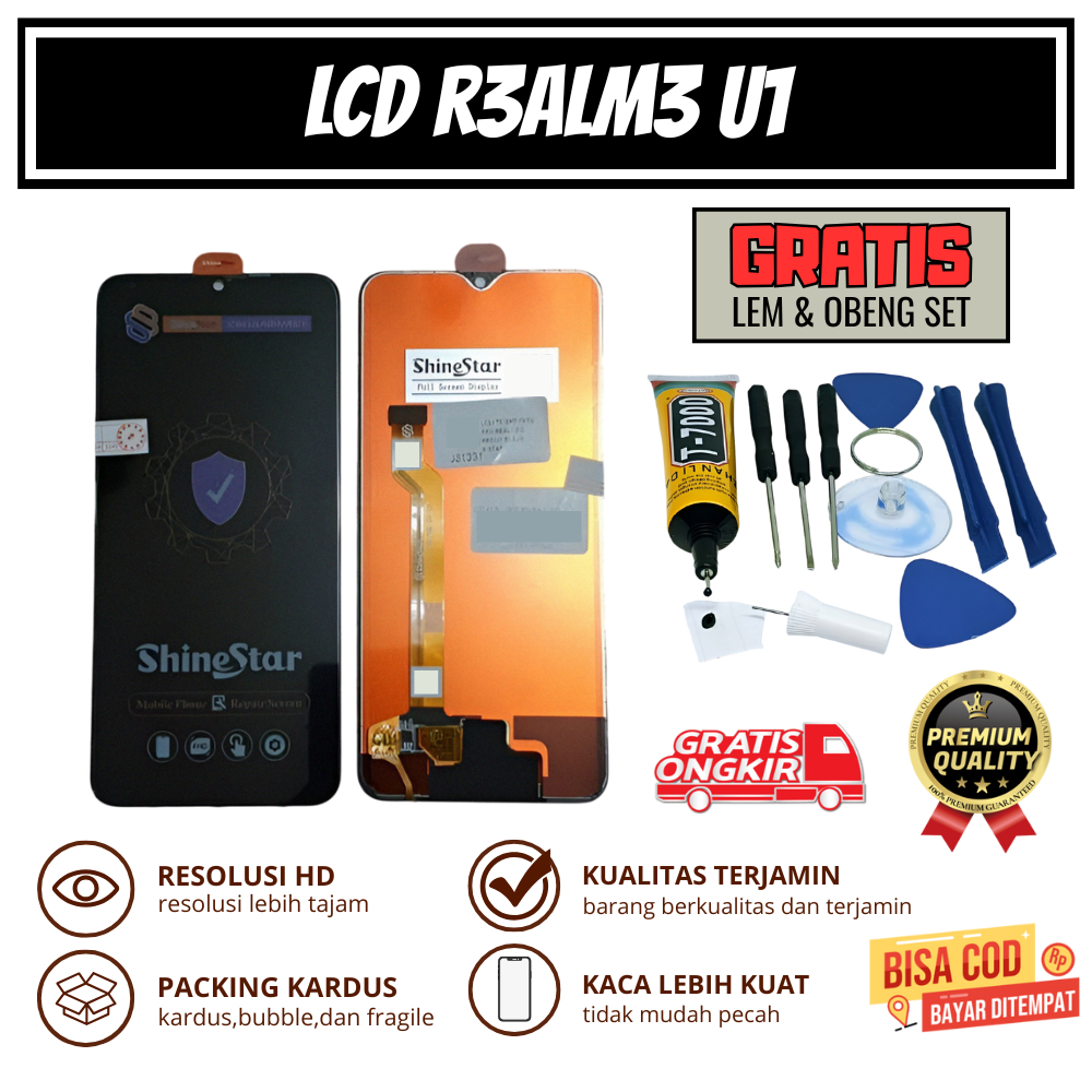 LCD OPPO REALME U1 ORIGINAL + TOUCHSCREEN || GRATIS 1 SET OBENG & LEM || SHINESTAR